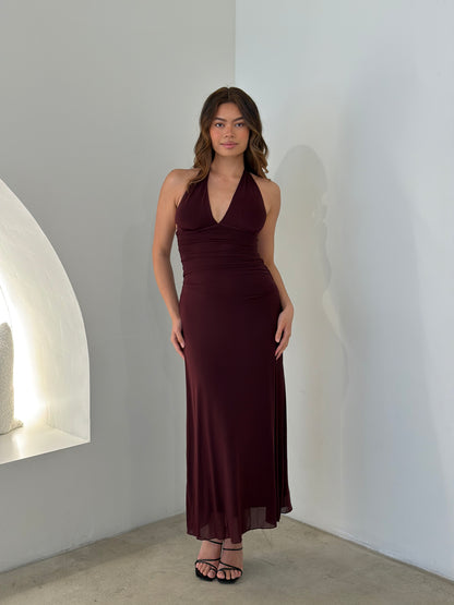 AYA DRESS - WINE