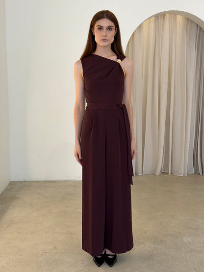 SAM JUMPSUIT - CHERRY CHOCLATE