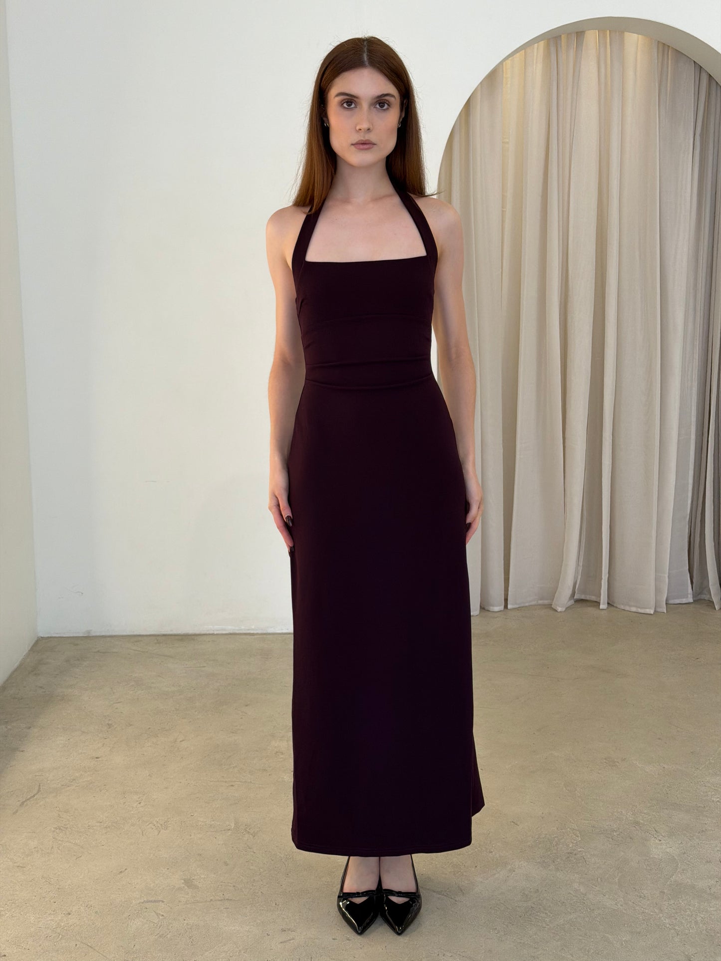MIYO DRESS - CHOCOLATE