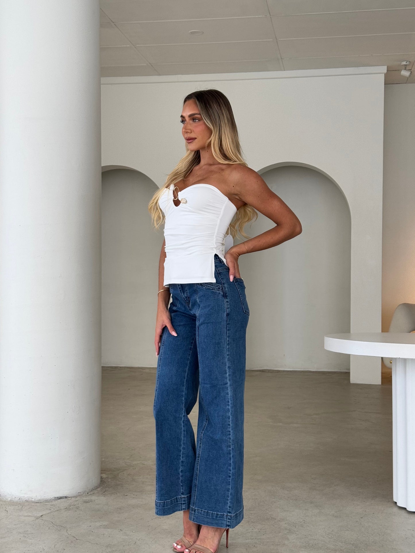 ELOISE TOP - WHITE