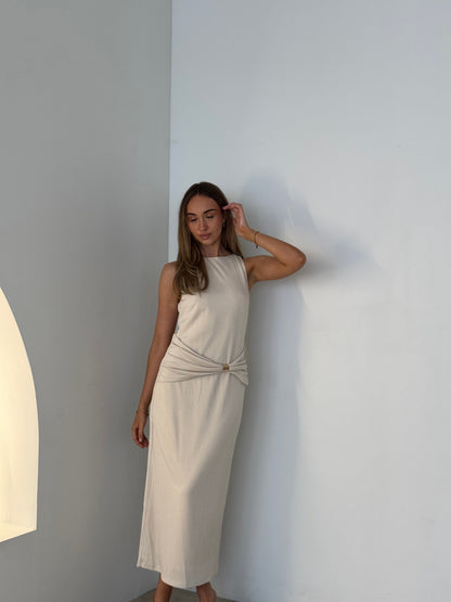 ARIA DRESS - BONE