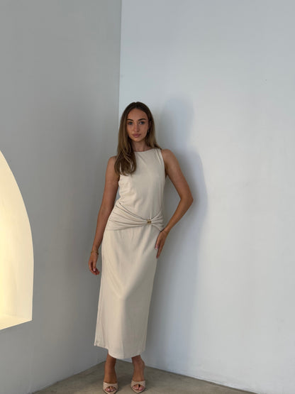 ARIA DRESS - BONE