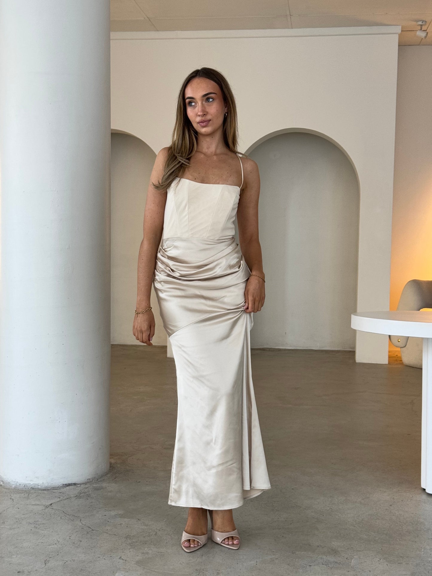 CLIO DRESS - CHAMPAGNE
