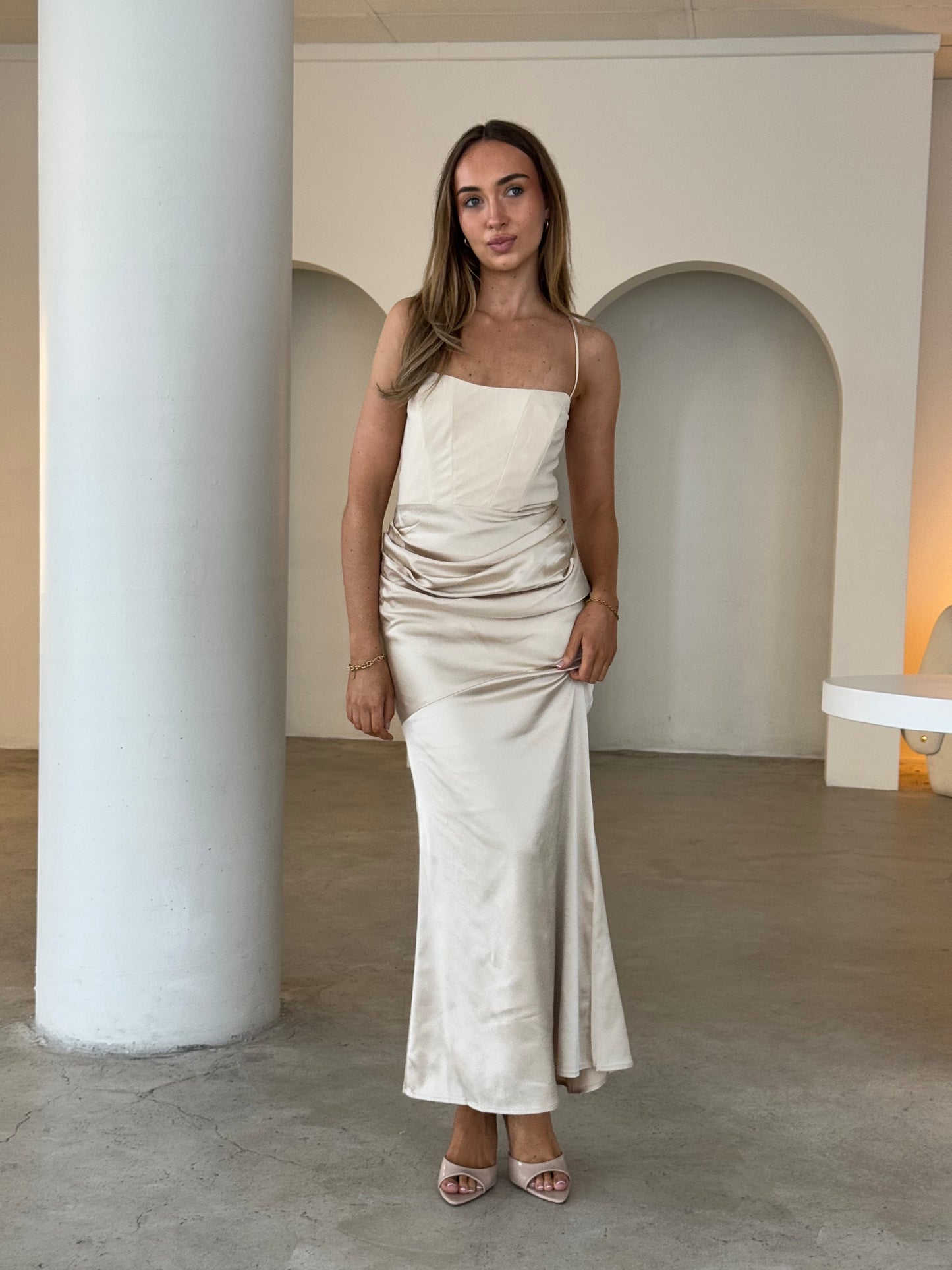 CLIO DRESS - CHAMPAGNE