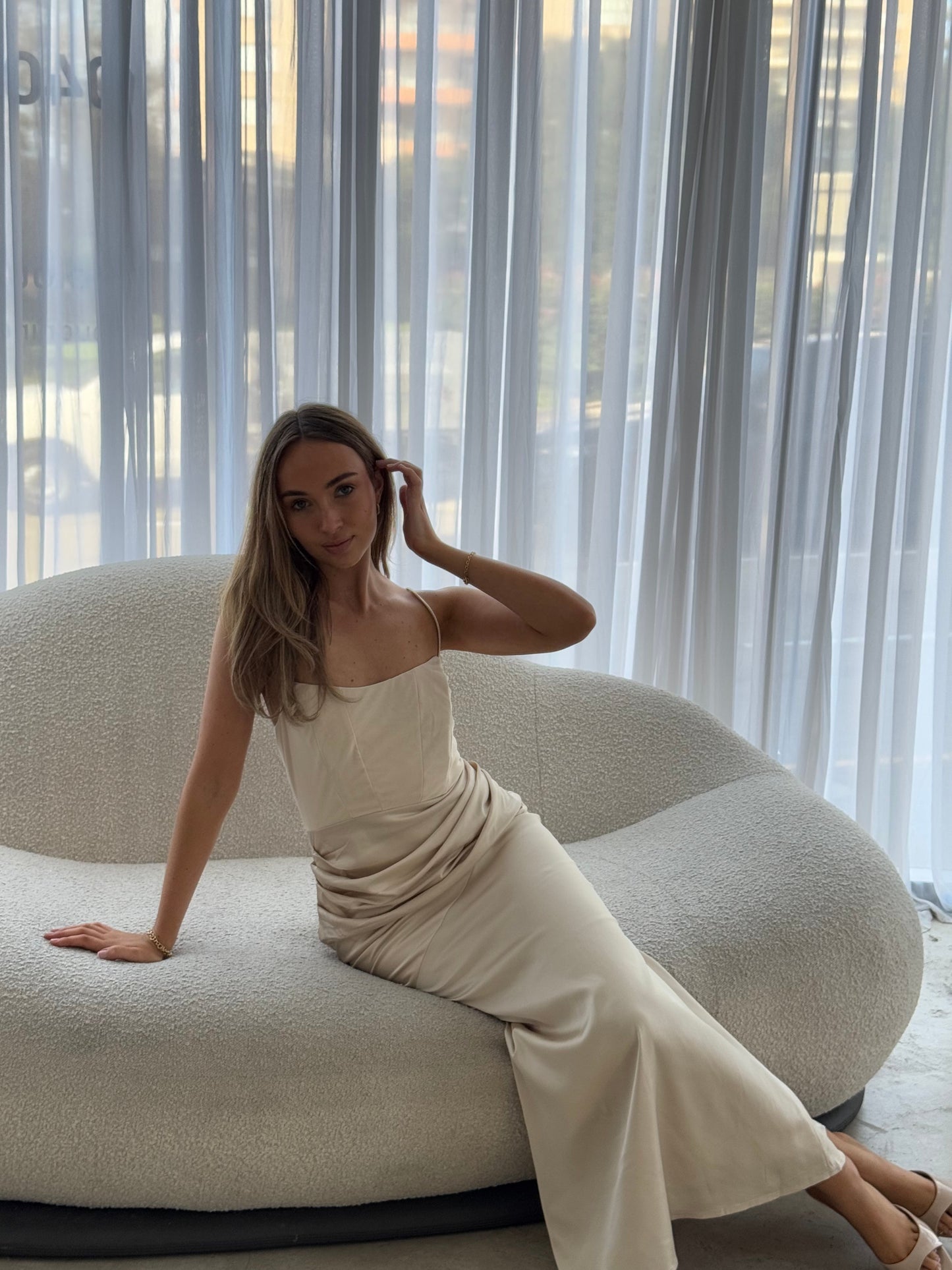 CLIO DRESS - CHAMPAGNE