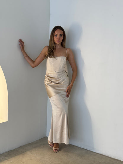 CLIO DRESS - CHAMPAGNE