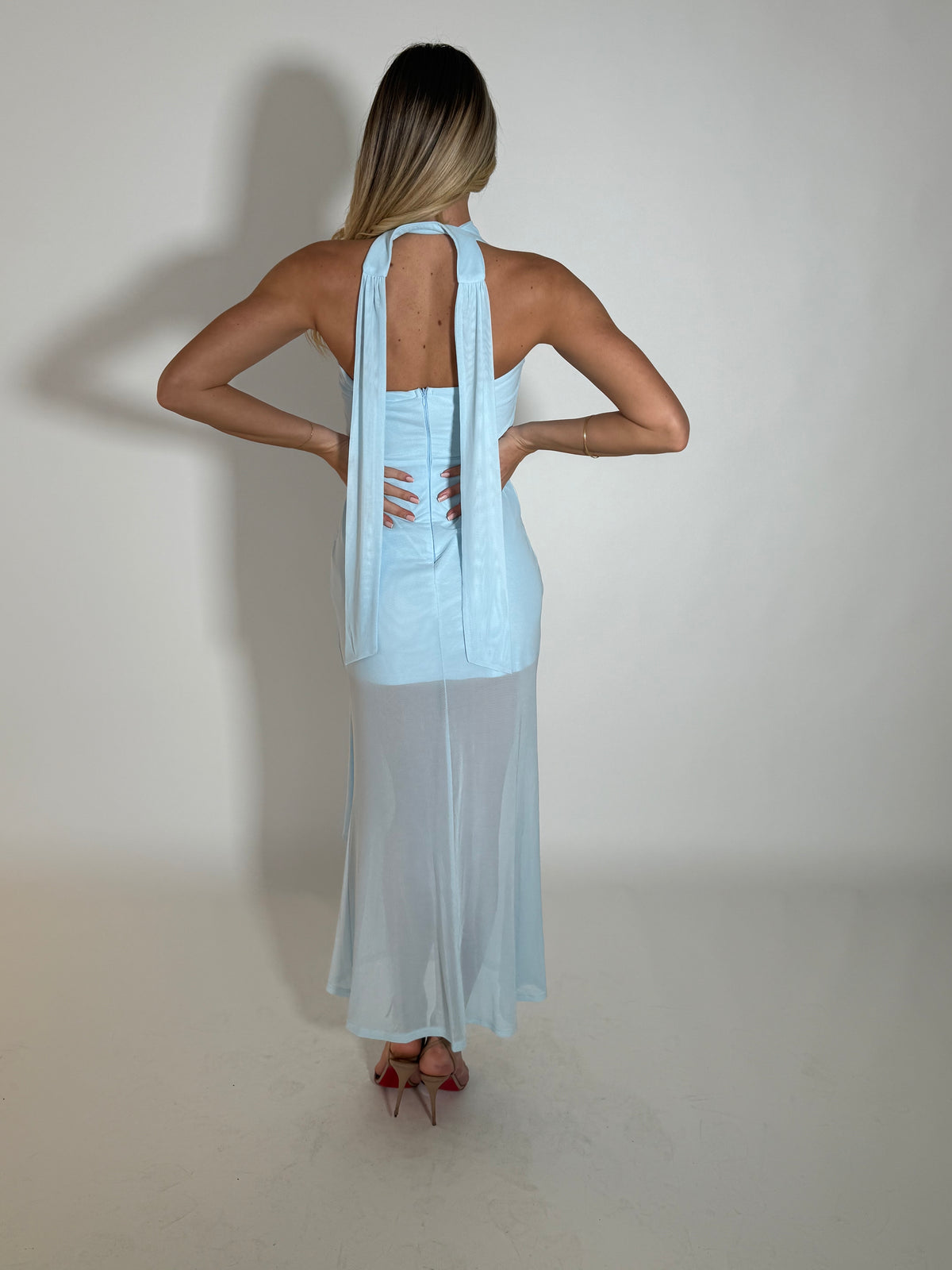 LEANORA DRESS - ICE BLUE