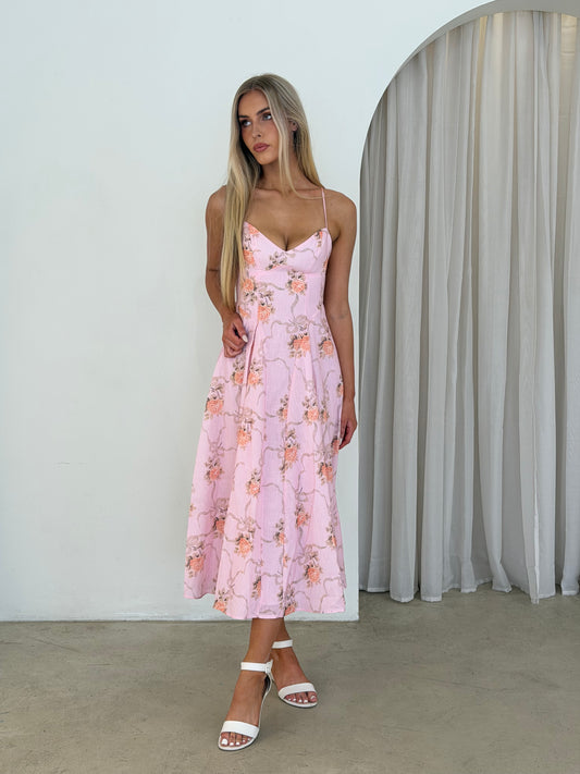 COVLY DRESS - PINK