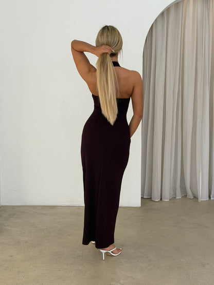 MIYO DRESS - PLUM