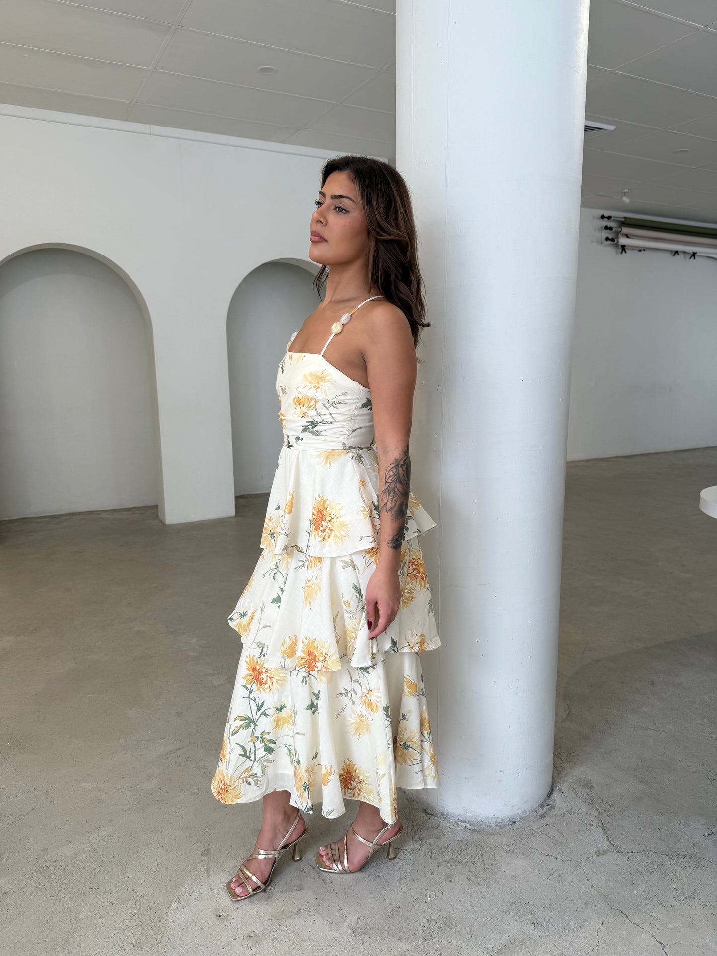 XELA DRESS - BUTTER