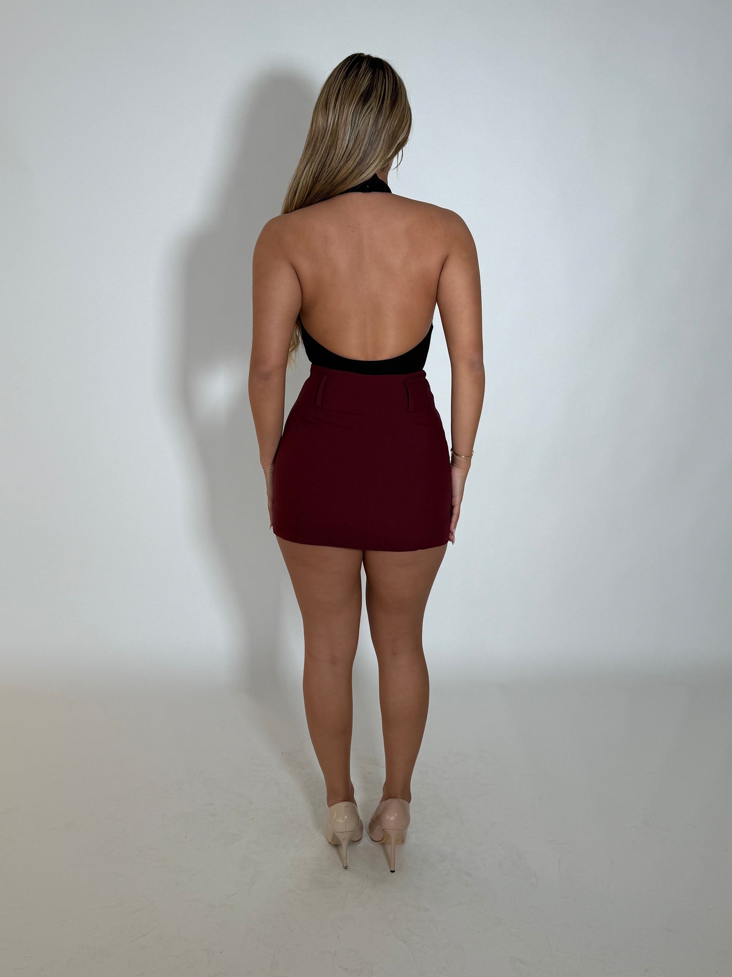 ELISE SKORT/SKIRT - MERLOT