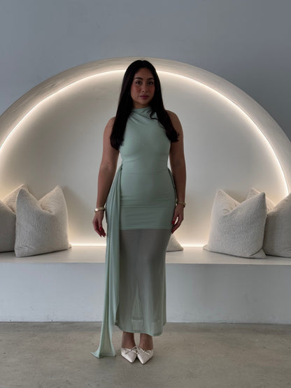 RIRI DRESS - SAGE