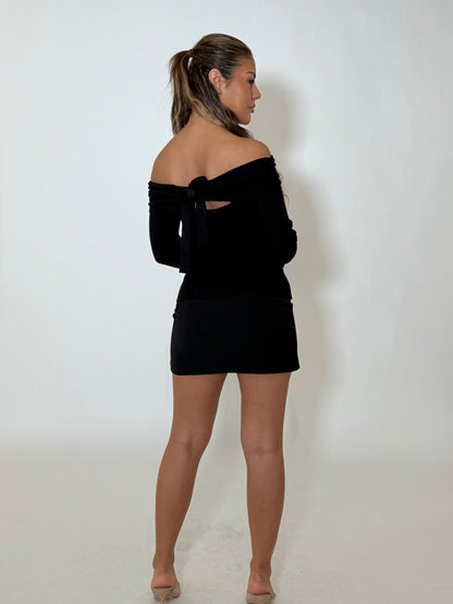 PAYTON KNIT TOP - BLACK
