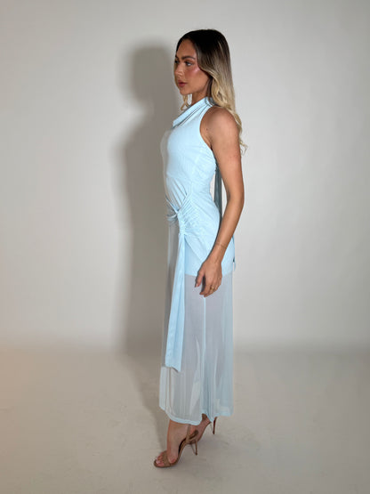 LEANORA DRESS - ICE BLUE
