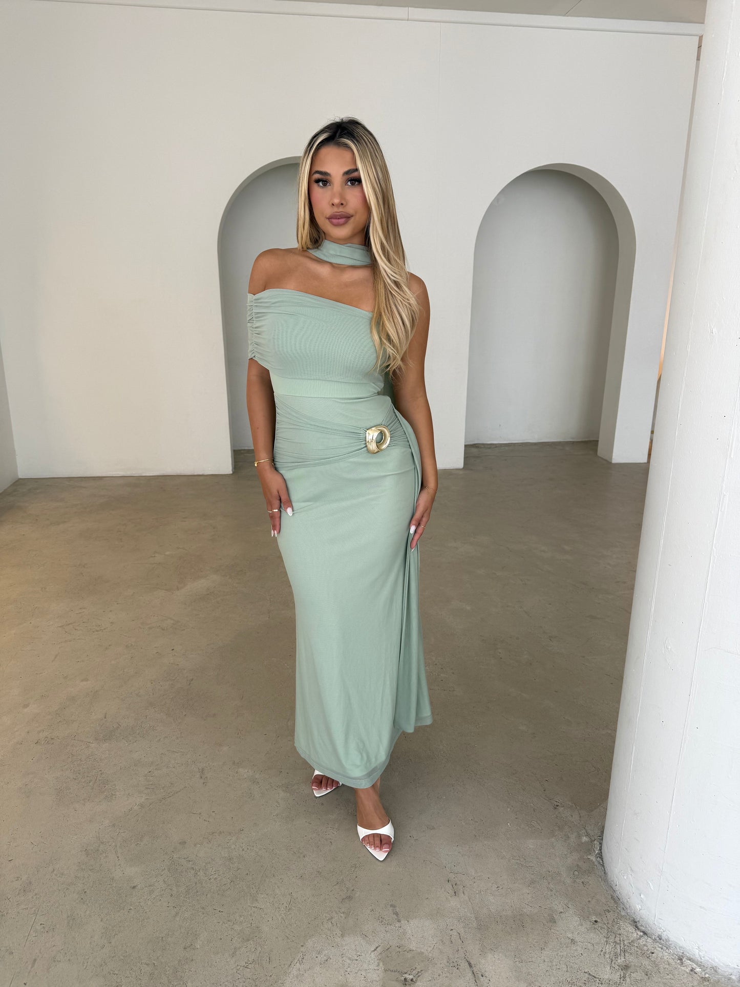 CASE DRESS - SAGE