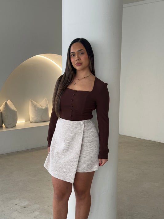 CAMI TOP - CHOCOLATE