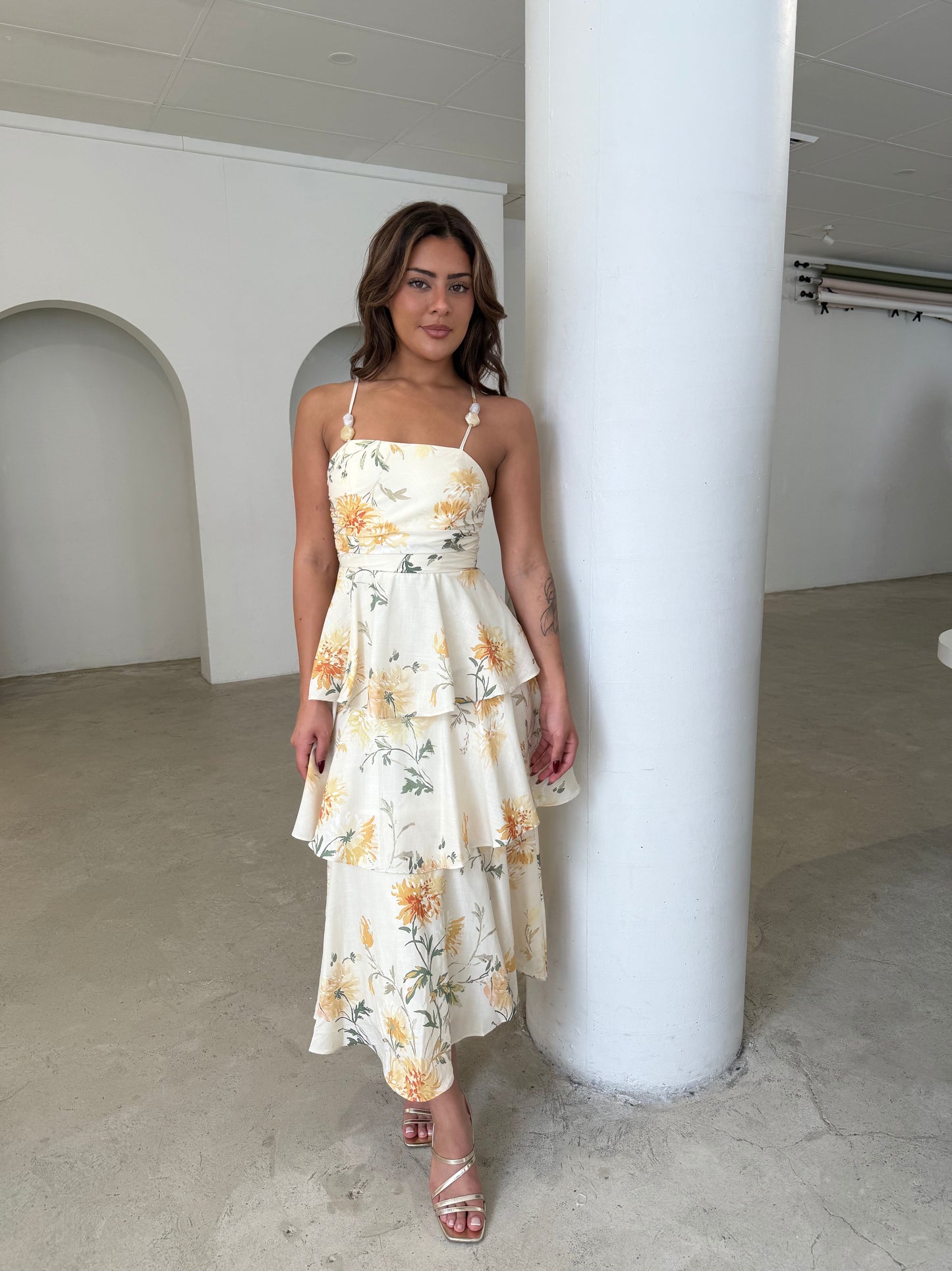 XELA DRESS - BUTTER