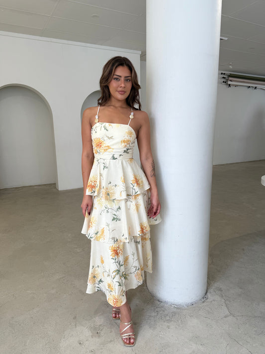 XELA DRESS - BUTTER