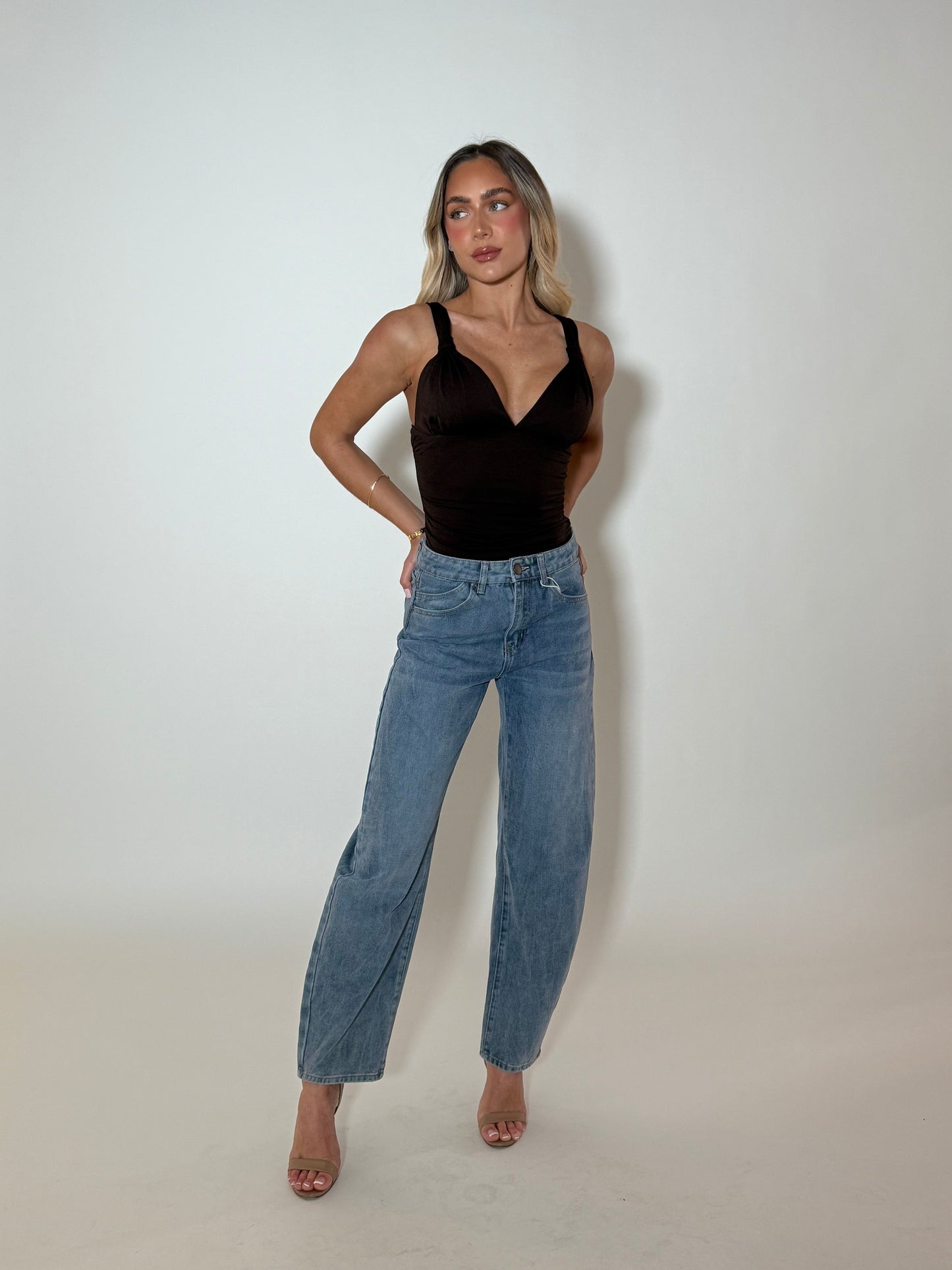AVERY TOP - BROWN