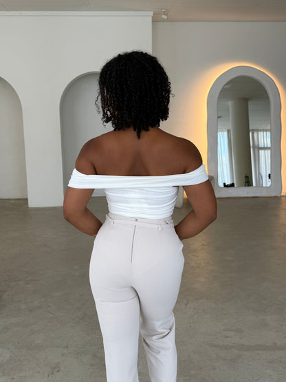 PENELOPE BODYSUIT - WHITE