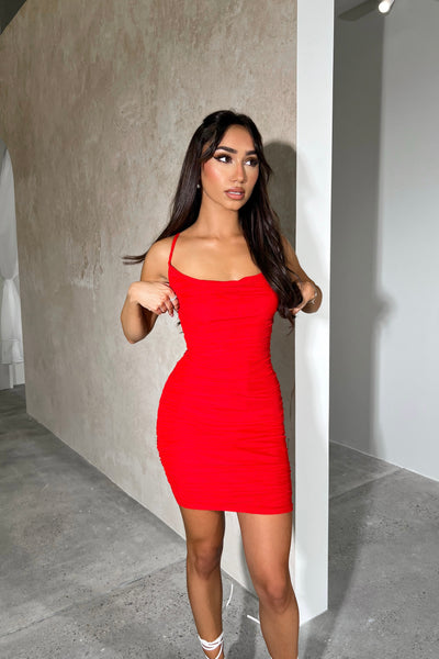 LAURI DRESS - RED