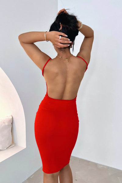 OSCAR DRESS - RED