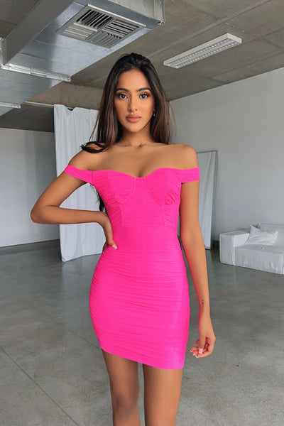 LARA EVENING DRESS - PINK