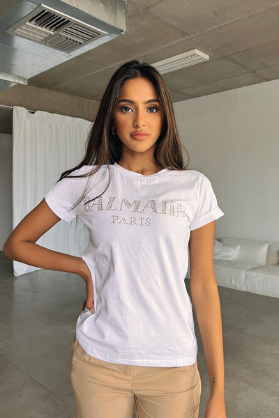 BALMAIN T-SHIRT (TOP) - WHITE