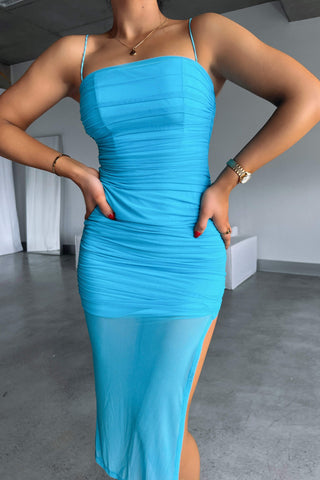 EVOLUTION DRESS - BLUE